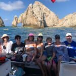 Group celebration on a yacht at the Arch, Cabo San Lucas