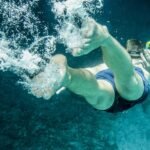 Swimming and snorkeling in the Sea of Cortez from a private yacht