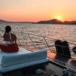 Lounge at sunset on a private sunset cruise in Cabo